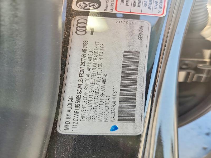 Продажа на аукционе авто 2013 Audi S7, vin: WAU32AFC4DN076115, номер лота: 58898686