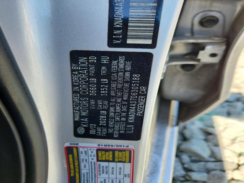 Продажа на аукционе авто 2013 Kia Rio, vin: KNADN4A37D6305188, номер лота: 57951146