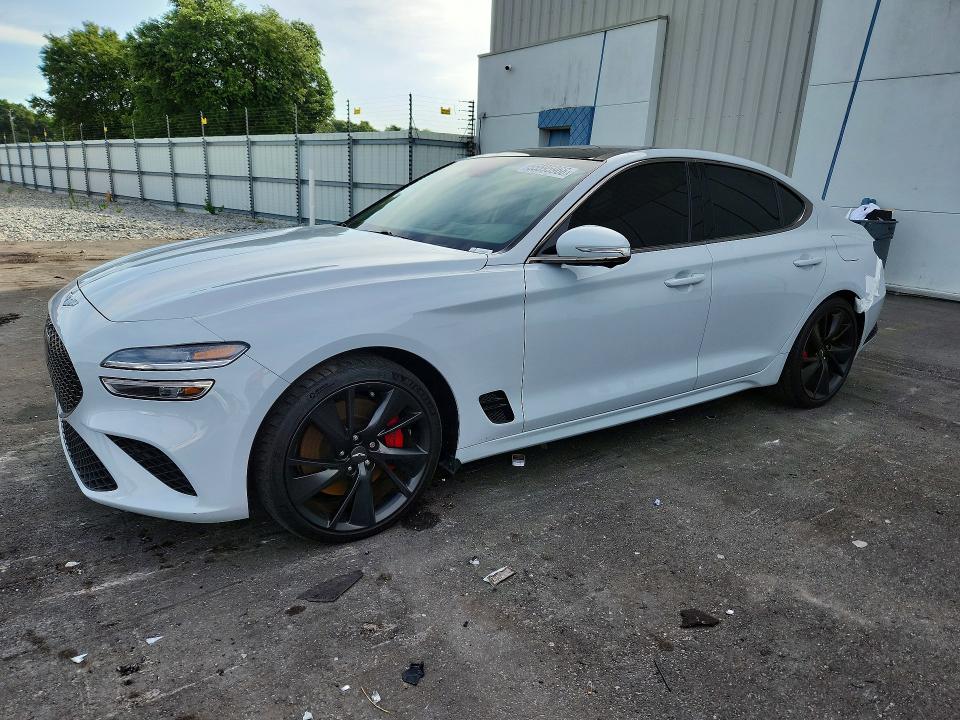 2023 Genesis G70 მანქანა იყიდება აუქციონზე, vin: KMTG54TEXPU104935, აუქციონის ნომერი: 55595966