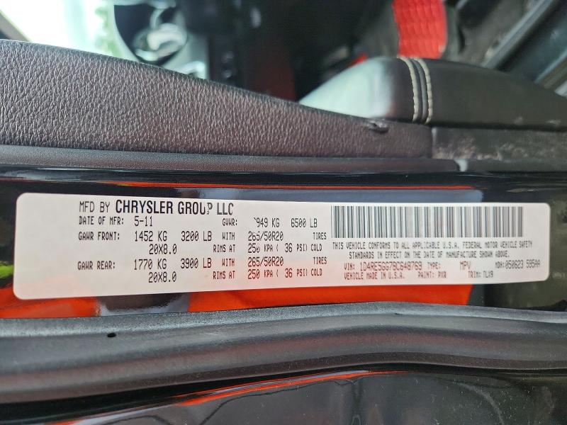 Продаж на аукціоні авто 2011 Dodge Durango, vin: 1D4RE5GG7BC648769, номер лоту: 58023946