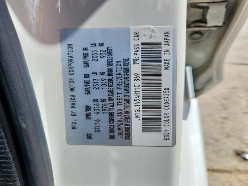 Продаж на аукціоні авто 2017 Mazda 6, vin: JM1GL1V54H1101869, номер лоту: 56649936