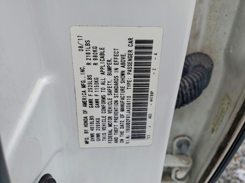 Продажа на аукционе авто 2018 Acura Tlx, vin: 19UUB2F61JA008110, номер лота: 55422076