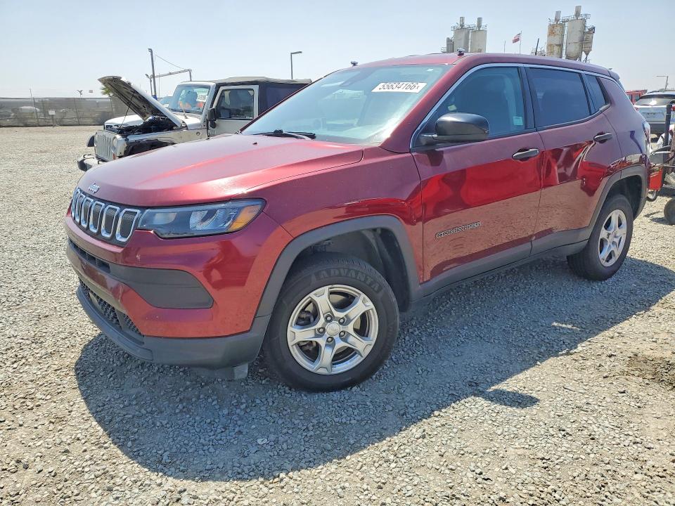 2022 Jeep Compass მანქანა იყიდება აუქციონზე, vin: 3C4NJDABXNT202719, აუქციონის ნომერი: 55634166