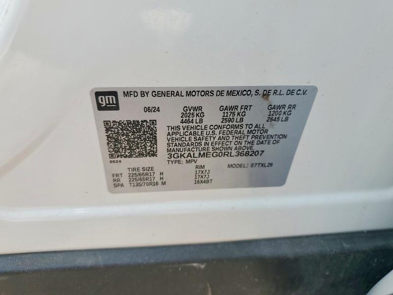 Продаж на аукціоні авто 2024 Gmc Terrain, vin: 3GKALMEG0RL368207, номер лоту: 58814516