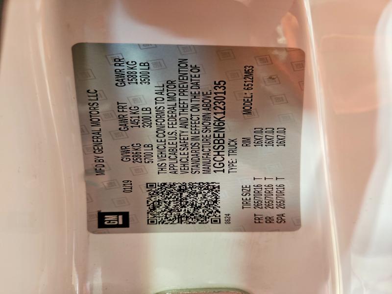 Продаж на аукціоні авто 2019 Chevrolet Colorado, vin: 1GCHSBEN6K1230135, номер лоту: 57330336