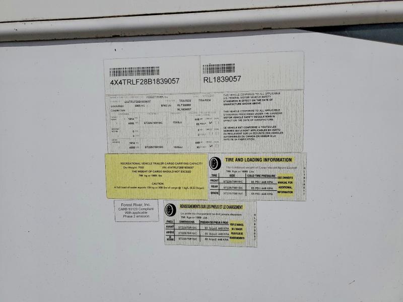 Продаж на аукціоні авто 2011 Rockwood Trailer, vin: 4X4TRLF28B1839057, номер лоту: 58284766