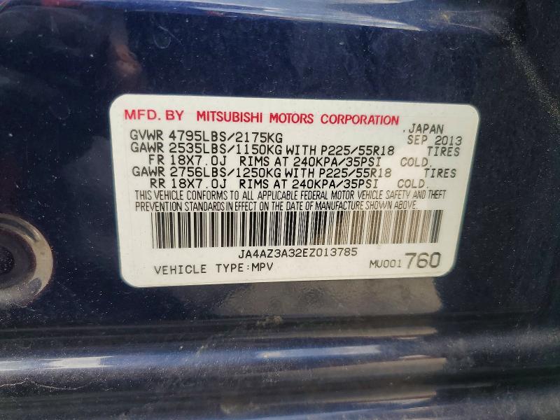 Aukcja sprzedaży 2014 Mitsubishi Outlander, vin: JA4AZ3A32EZ013785, numer aukcji: 56967136