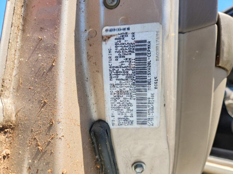 2000 Toyota Camry მანქანა იყიდება აუქციონზე, vin: 4T1BG28K2YU656111, აუქციონის ნომერი: 56059596