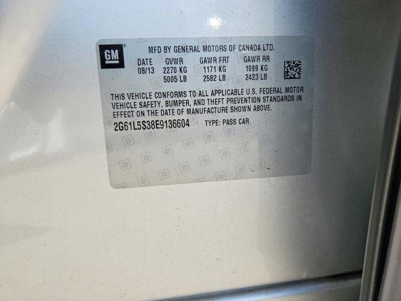 Aukcja sprzedaży 2014 Cadillac Xts, vin: 2G61L5S38E9136604, numer aukcji: 56034026