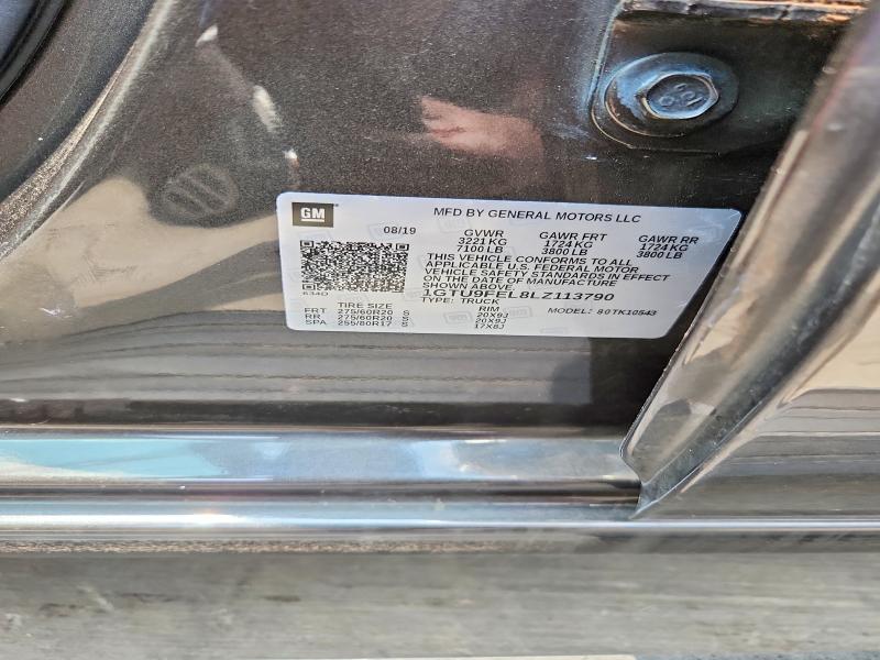 Aukcja sprzedaży 2020 Gmc Sierra, vin: 1GTU9FEL8LZ113790, numer aukcji: 55780186