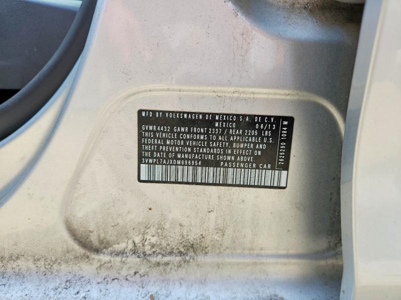 55915076 :رقم المزاد ، 3VWPL7AJXDM696954 vin ، 2013 Volkswagen Jetta مزاد بيع