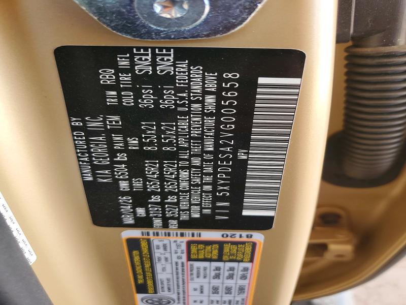 Продаж на аукціоні авто 2027 Kia Telluride Hybrid, vin: 5XYPDESA2VG005658, номер лоту: 56433126