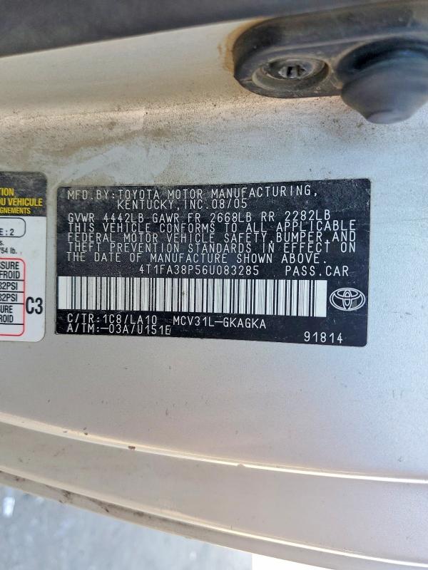 Продажа на аукционе авто 2006 Toyota Camry Solara, vin: 4T1FA38P56U083285, номер лота: 55428316