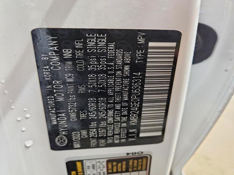 57698946 :رقم المزاد ، KM8R24GE0PU636314 vin ، 2023 Hyundai Palisade مزاد بيع