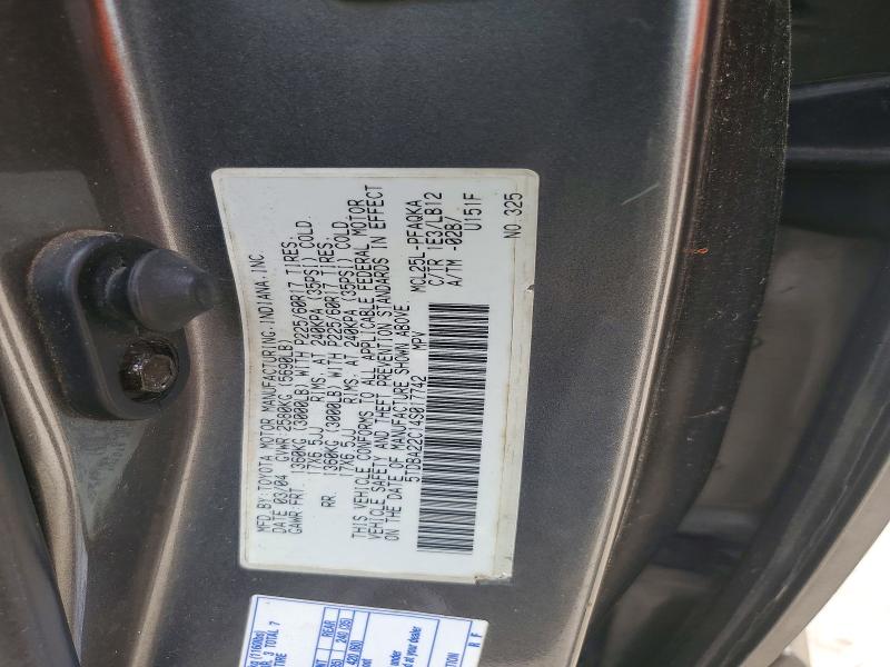 Aukcja sprzedaży 2004 Toyota Sienna, vin: 5TDBA22C14S017742, numer aukcji: 56792106