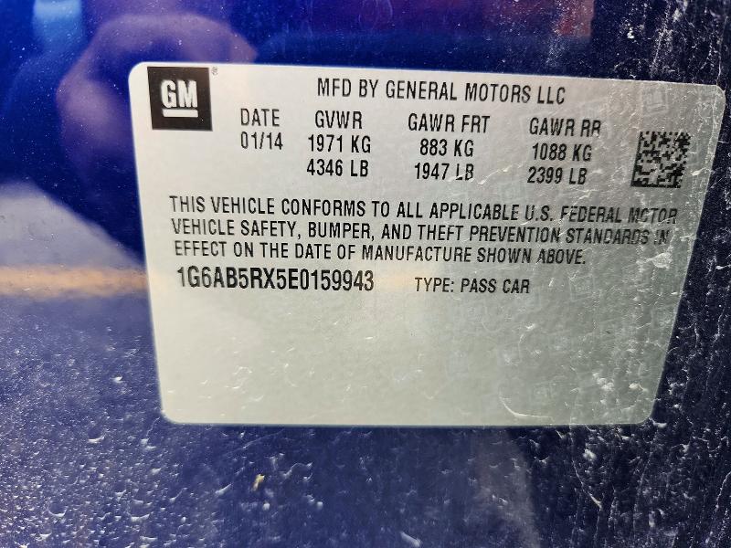 Продаж на аукціоні авто 2014 Cadillac Ats, vin: 1G6AB5RX5E0159943, номер лоту: 58303566