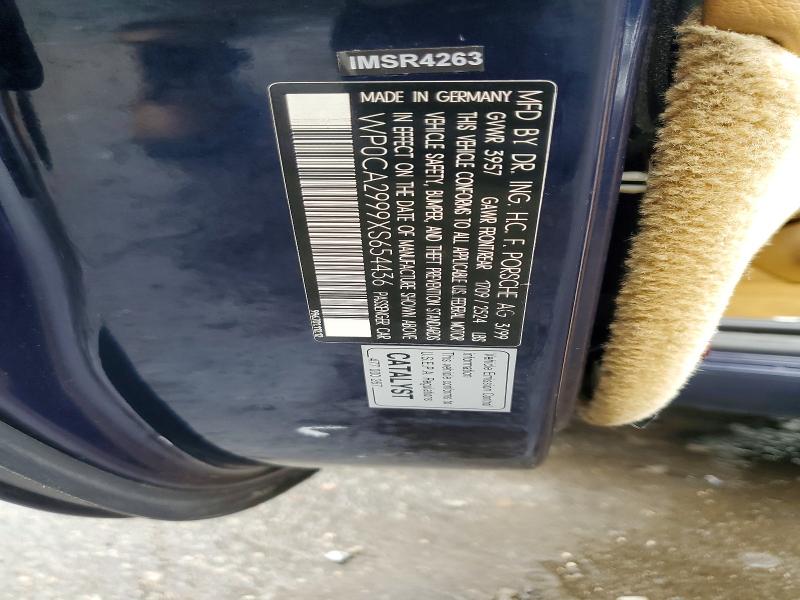 1999 Porsche 911 მანქანა იყიდება აუქციონზე, vin: WP0CA2999XS654436, აუქციონის ნომერი: 57866046