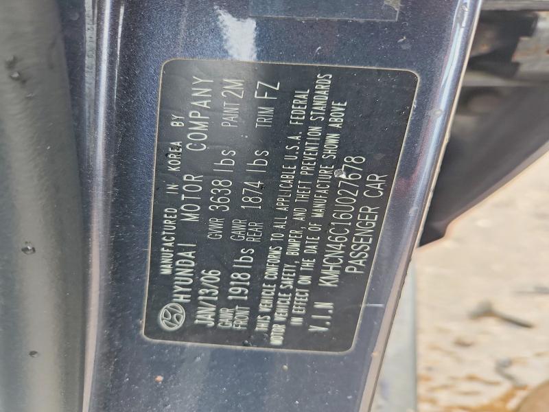 Продаж на аукціоні авто 2006 Hyundai Accent, vin: KMHCN46C16U027678, номер лоту: 55362986