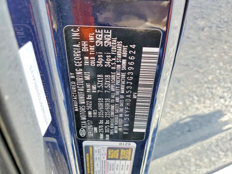 Aukcja sprzedaży 2018 Kia Sorento, vin: 5XYPHDA53JG396624, numer aukcji: 56549866
