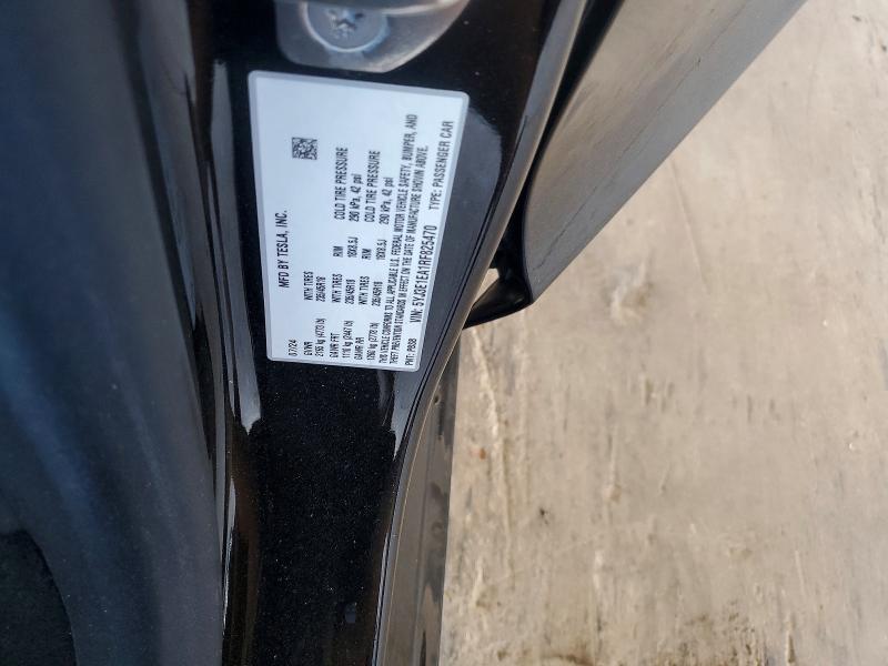 58129696 :رقم المزاد ، 5YJ3E1EA1RF825470 vin ، 2024 Tesla Model 3 مزاد بيع