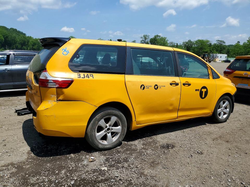 Продажа на аукционе авто 2016 Toyota Sienna, vin: 5TDZK3DC6GS700586, номер лота: 57140586