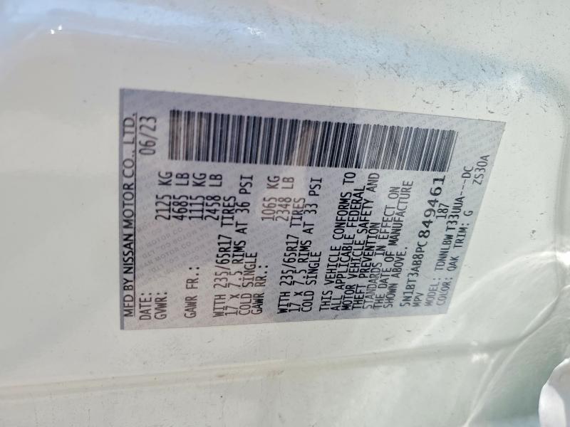 Aukcja sprzedaży 2023 Nissan Rogue, vin: 5N1BT3AB8PC849461, numer aukcji: 58127116