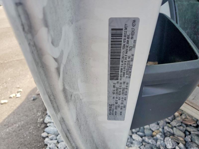 55092406 :رقم المزاد ، 3C6TRVDG1LE122103 vin ، 2020 Ram Pro Master مزاد بيع