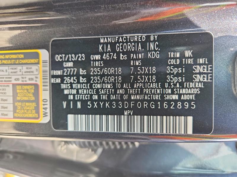 Продаж на аукціоні авто 2024 Kia Sportage, vin: 5XYK33DF0RG162895, номер лоту: 56083566