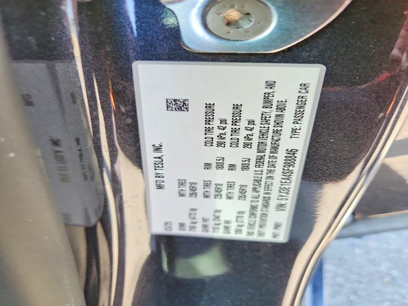 2025 Tesla Model 3 მანქანა იყიდება აუქციონზე, vin: 5YJ3E1EA4SF988846, აუქციონის ნომერი: 56080186