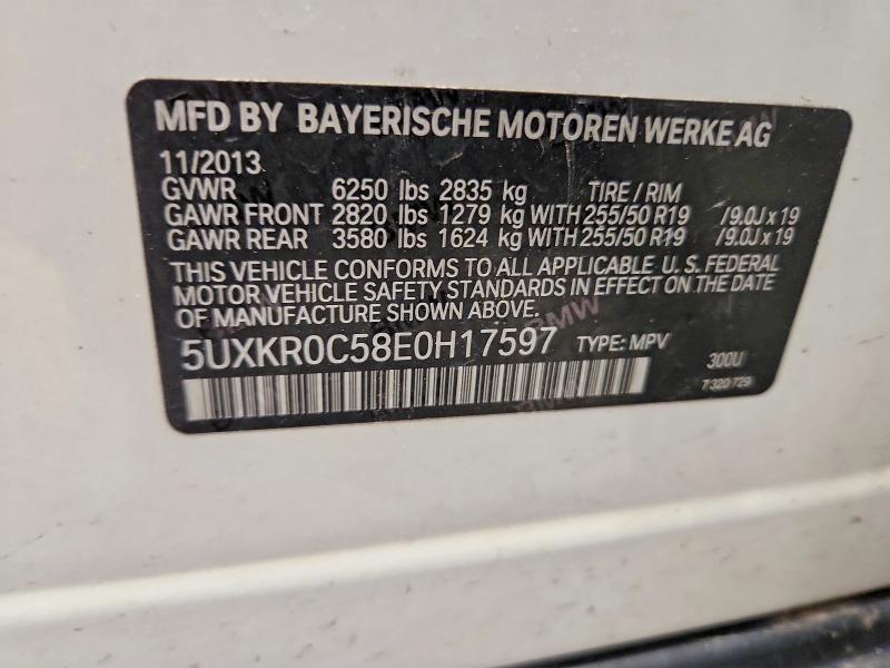 Продажа на аукционе авто 2014 Bmw X5, vin: 5UXKR0C58E0H17597, номер лота: 58463406