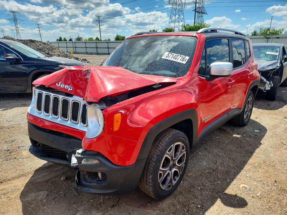 Aukcja sprzedaży 2017 Jeep Renegade, vin: ZACCJBDB6HPE78219, numer aukcji: 57140716