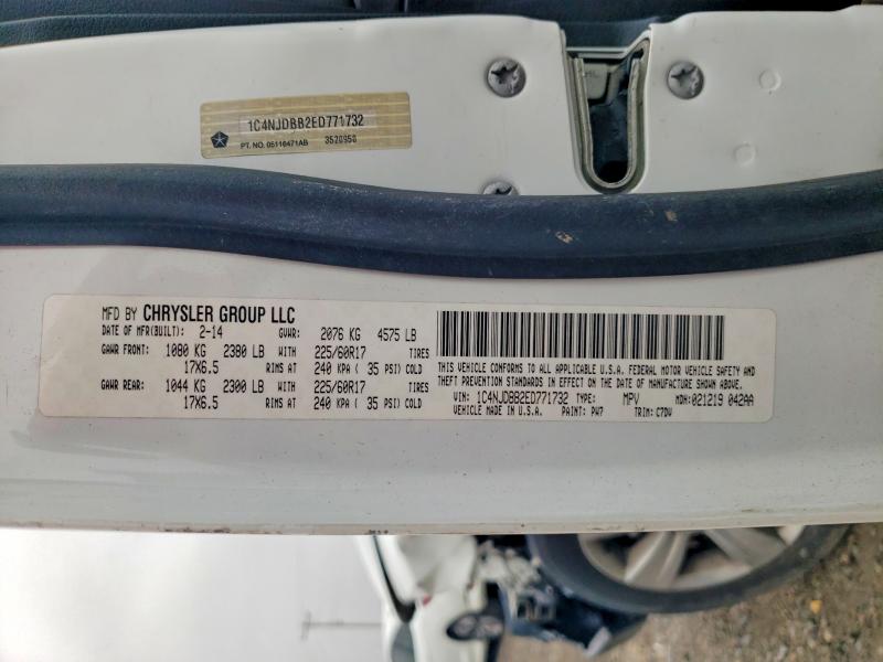 Продажа на аукционе авто 2014 Jeep Compass, vin: 1C4NJDBB2ED771732, номер лота: 59148776