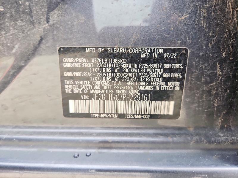 Aukcja sprzedaży 2023 Subaru Crosstrek, vin: JF2GTHRC7PH229161, numer aukcji: 57432356