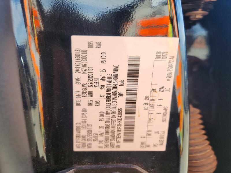 Продаж на аукціоні авто 2017 Ford F150, vin: 1FTEW1EP3HKD42056, номер лоту: 53648866