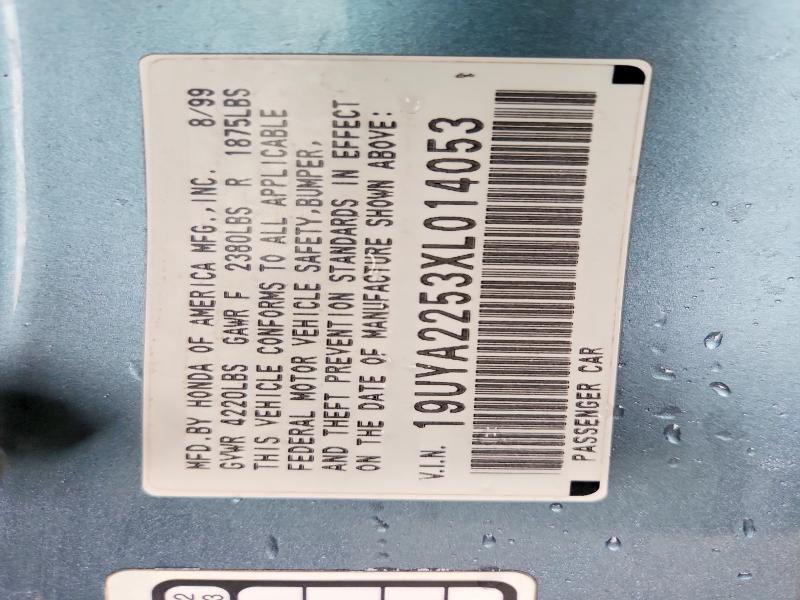58603296 :رقم المزاد ، 19UYA2253XL014053 vin ، 1999 Acura 3.0cl مزاد بيع