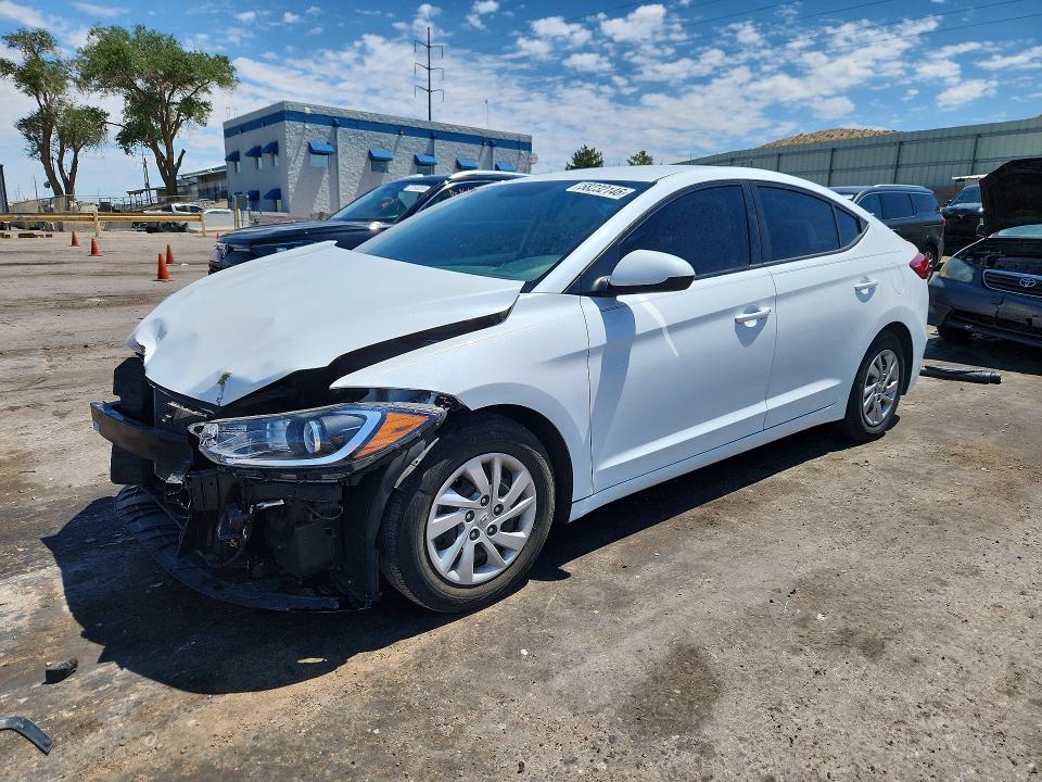2017 Hyundai Elantra მანქანა იყიდება აუქციონზე, vin: 5NPD74LFXHH052836, აუქციონის ნომერი: 58232146