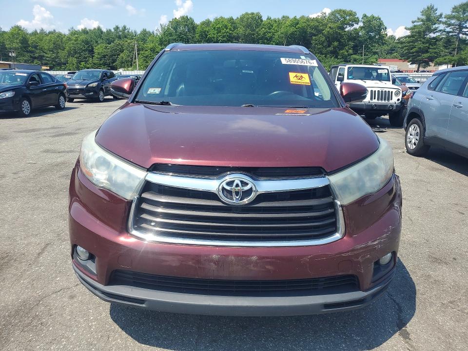 2015 Toyota Highlander მანქანა იყიდება აუქციონზე, vin: 5TDJKRFH6FS131083, აუქციონის ნომერი: 58905676