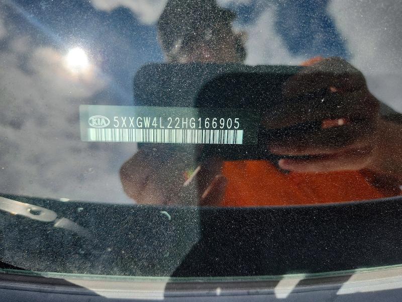 2017 Kia Optima მანქანა იყიდება აუქციონზე, vin: 5XXGW4L22HG166905, აუქციონის ნომერი: 57526666