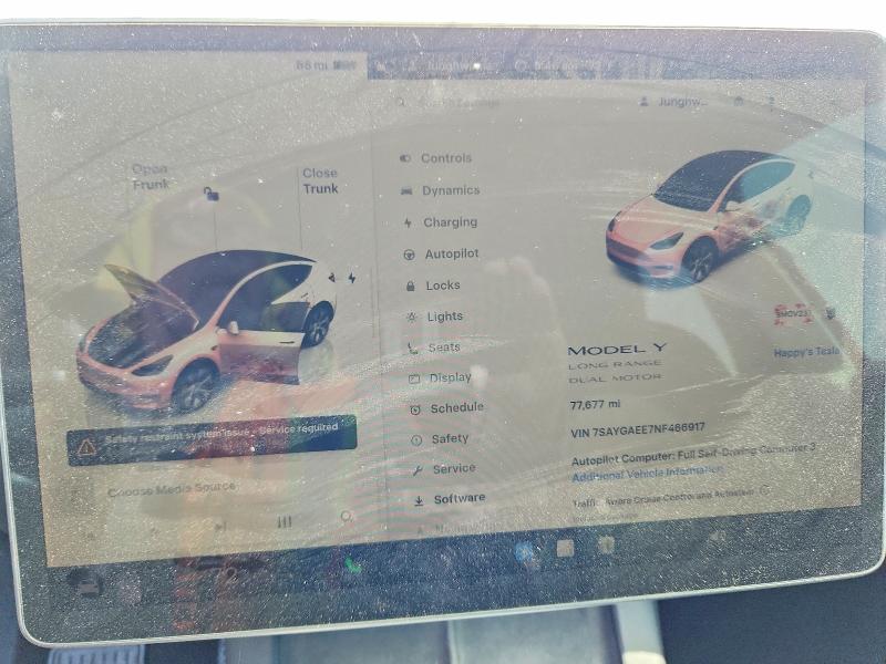 Продаж на аукціоні авто 2022 Tesla Model Y, vin: 7SAYGAEE7NF466917, номер лоту: 51905276
