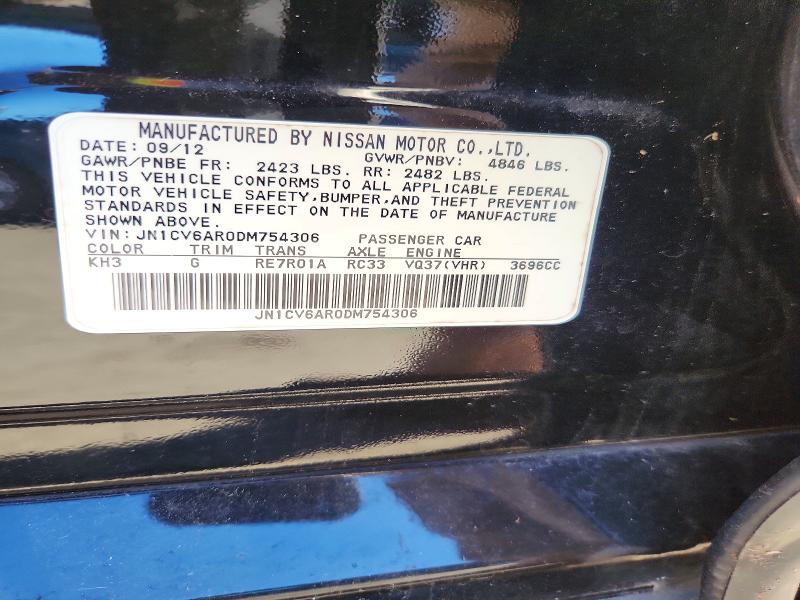 Продаж на аукціоні авто 2013 Infiniti G37 Sedan, vin: JN1CV6AR0DM754306, номер лоту: 56649286