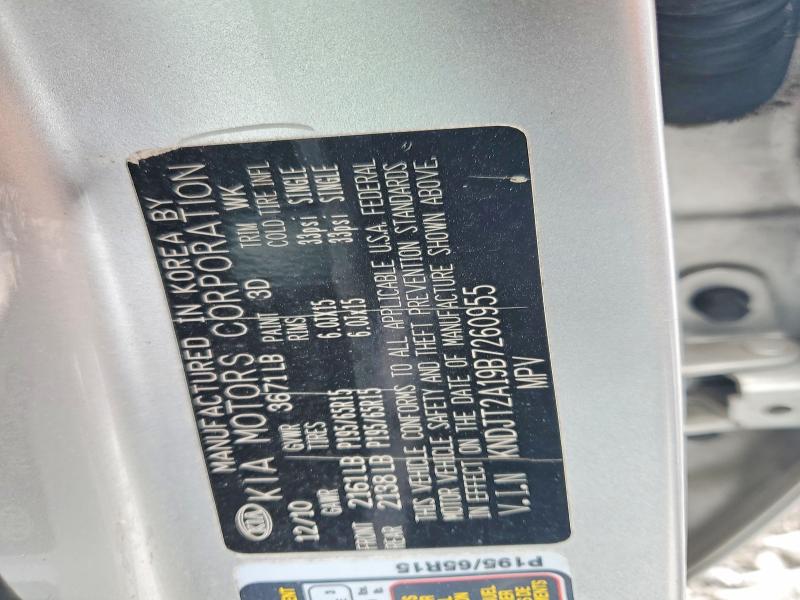 Aukcja sprzedaży 2011 Kia Soul, vin: KNDJT2A19B7260955, numer aukcji: 57543836