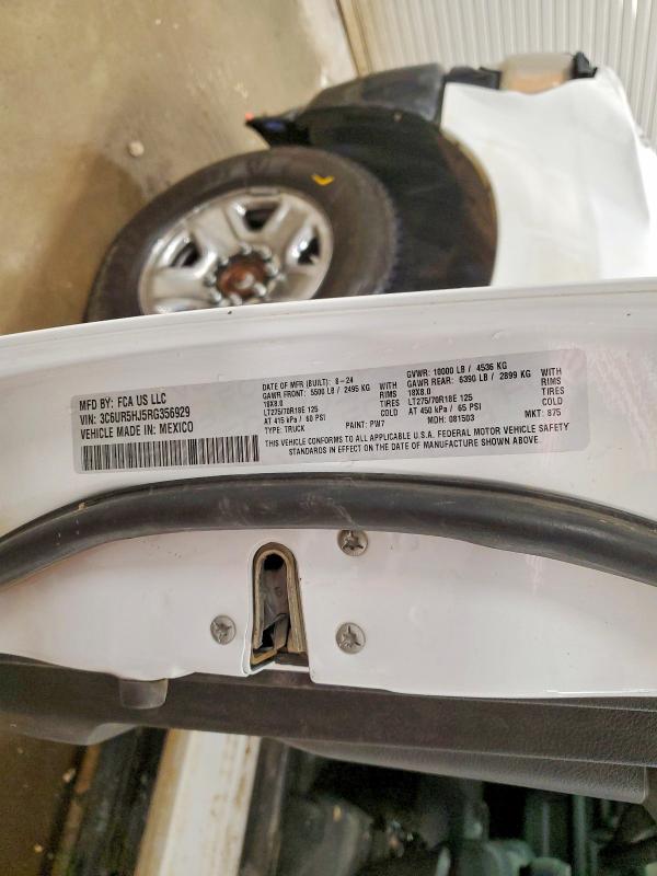 57725906 :رقم المزاد ، 3C6UR5HJ5RG356929 vin ، 2024 Ram 2500 مزاد بيع