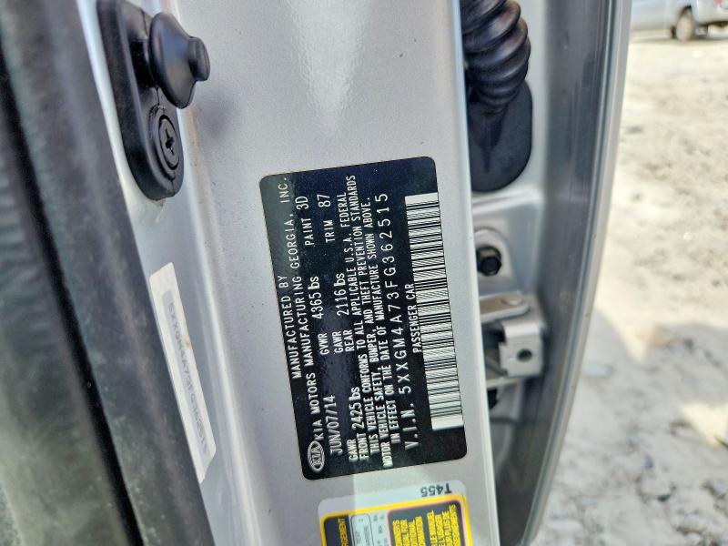 Продажа на аукционе авто 2015 Kia Optima, vin: 5XXGM4A73FG362515, номер лота: 58433136