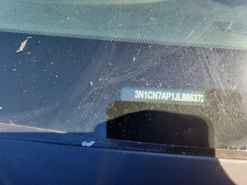 2018 Nissan Versa მანქანა იყიდება აუქციონზე, vin: 3N1CN7AP1JL886372, აუქციონის ნომერი: 56955276