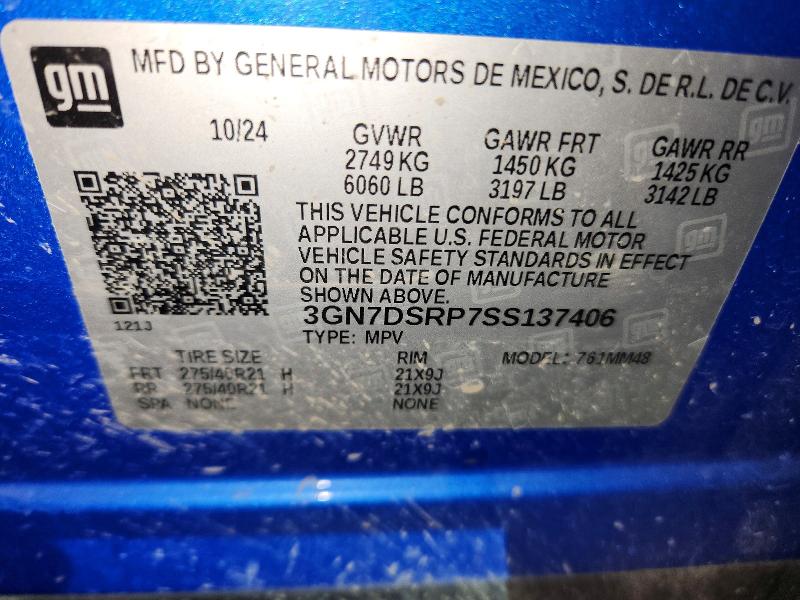 Aukcja sprzedaży 2025 Chevrolet Equinox, vin: 3GN7DSRP7SS137406, numer aukcji: 59088586