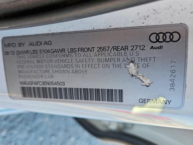 Aukcja sprzedaży 2014 Audi A6, vin: WAUGFAFC3EN054503, numer aukcji: 58984516