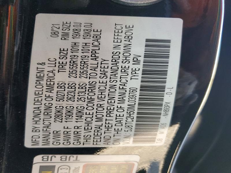 Aukcja sprzedaży 2021 Acura Rdx, vin: 5J8TC2H50ML039760, numer aukcji: 73343235