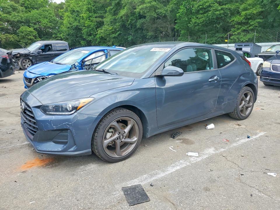 2019 Hyundai Veloster მანქანა იყიდება აუქციონზე, vin: KMHTG6AF0KU019895, აუქციონის ნომერი: 54759056