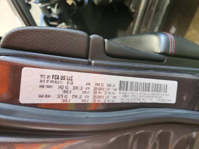 2018 Jeep Grand Cherokee მანქანა იყიდება აუქციონზე, vin: 1C4RJFLG0JC470254, აუქციონის ნომერი: 55717636