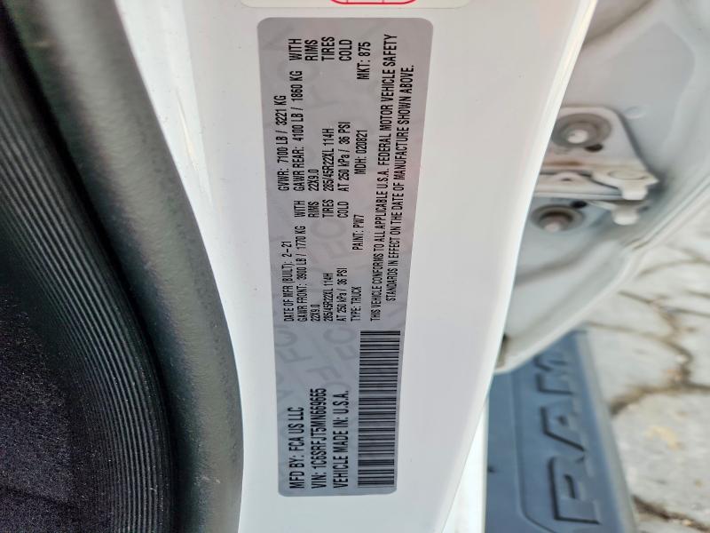 Продаж на аукціоні авто 2021 Ram 1500, vin: 1C6SRFJT5MN669665, номер лоту: 55637566
